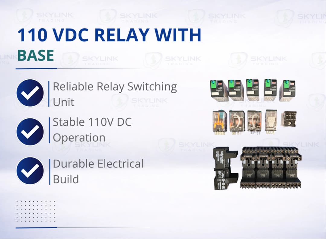 110 VDC RELAY WITH BASE