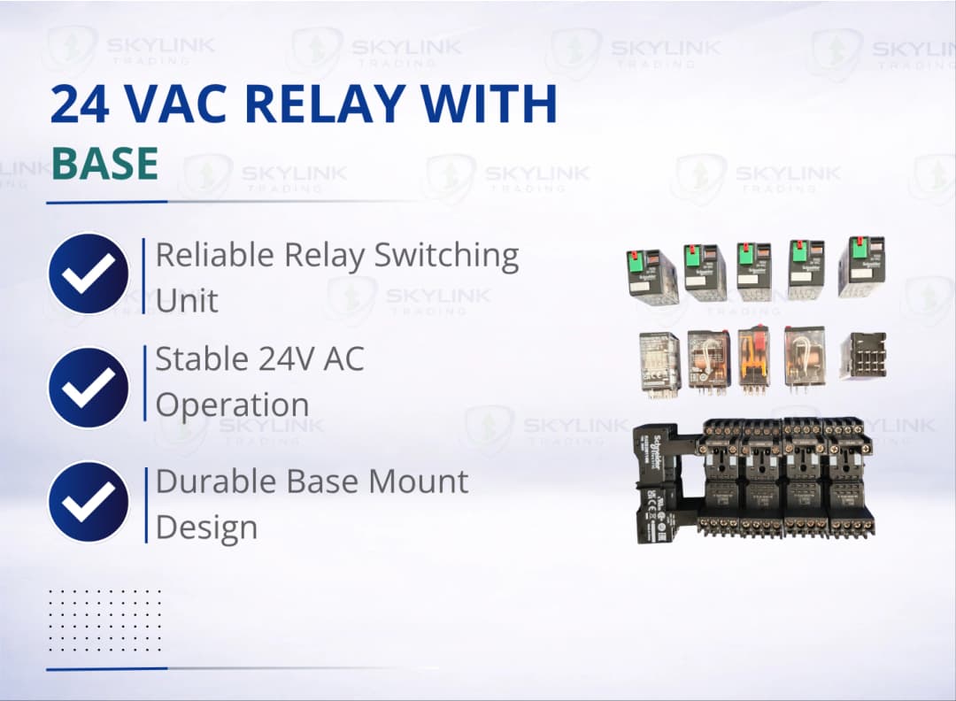 24 VAC RELAY WITH BASE