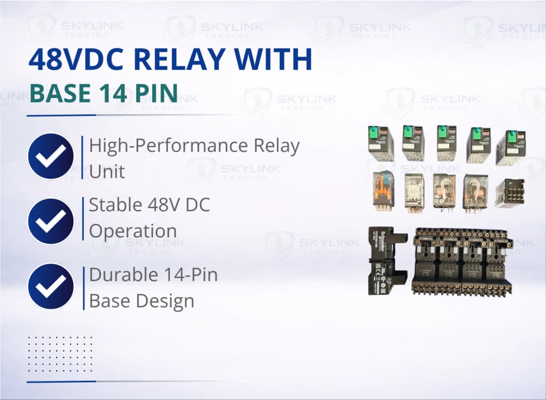 48VDC RELAY WITH BASE 14 PIN