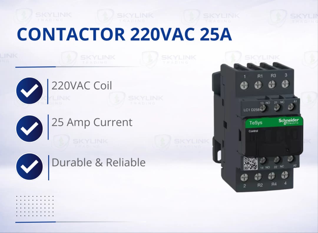 CONTACTOR 220VAC 25A