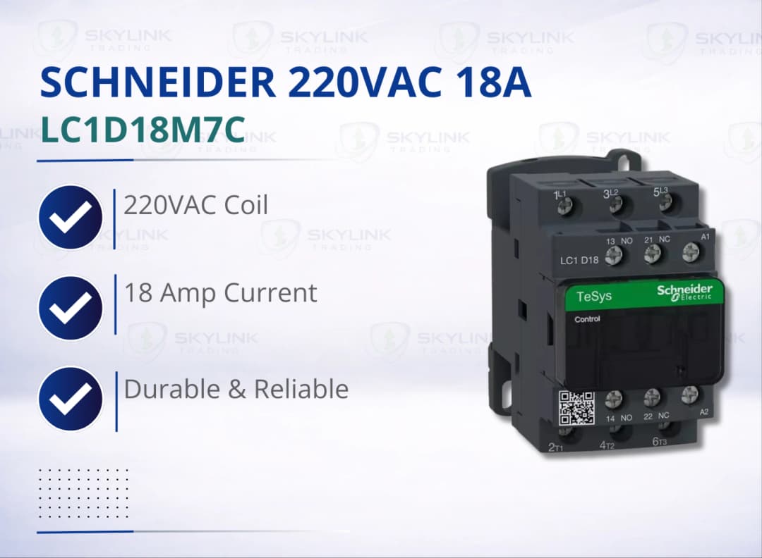 SCHNEIDER 220VAC 18A LC1D18M7C