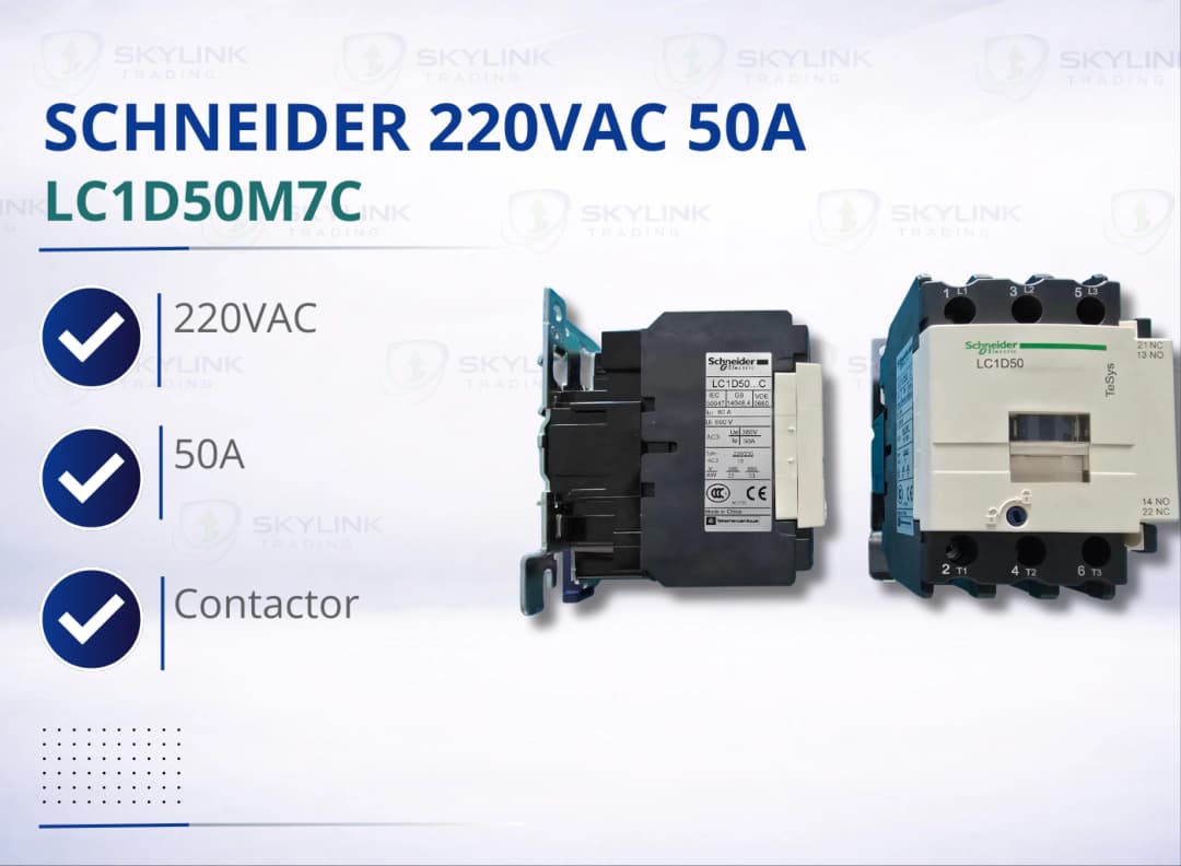SCHNEIDER 220VAC 50A LC1D50M7C