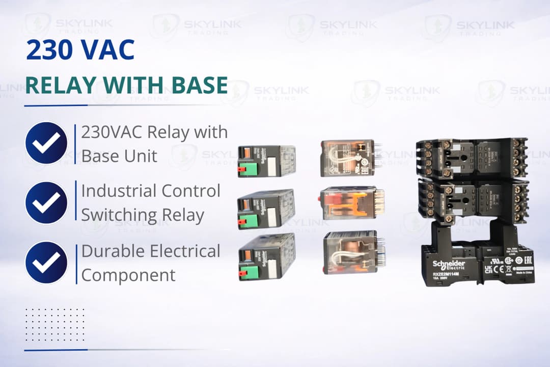 230 VAC RELAY WITH BASE