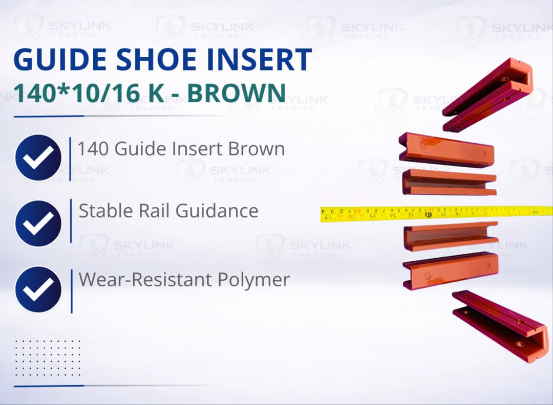 GUIDE SHOE INSERT: 140*10/16 K - BROWN