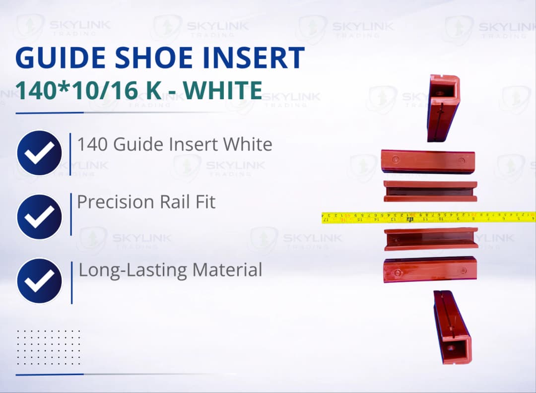 GUIDE SHOE INSERT: 140*10/16 K - WHITE
