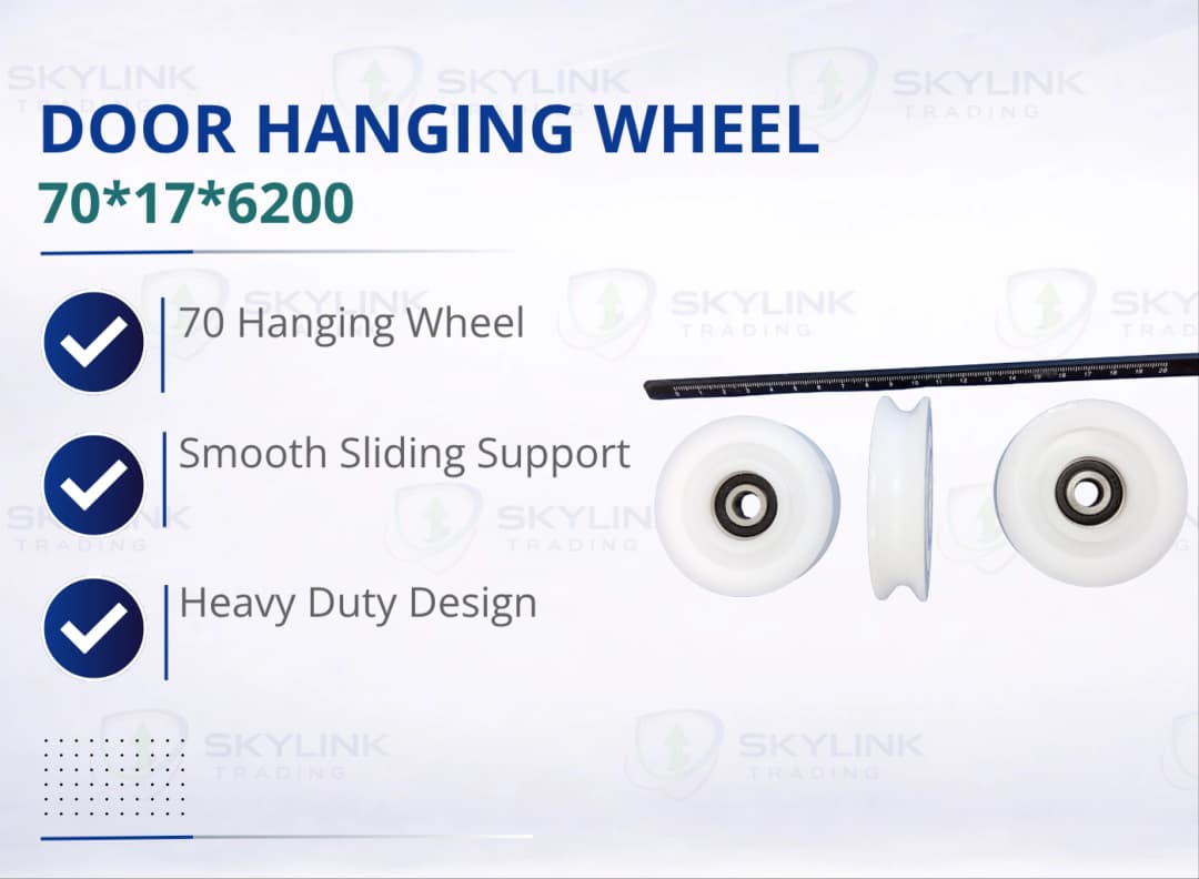 DOOR HANGING WHEEL: 70*17*6200
