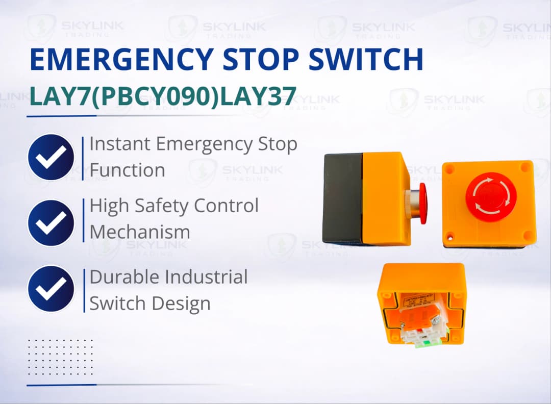 EMERGENCY STOP SWITCH: LAY7 (PBCY090) LAY37